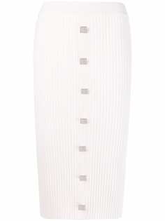 Giuseppe Di Morabito трикотажная юбка с декоративными пуговицами