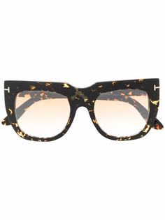 TOM FORD Eyewear солнцезащитные очки в оправе черепаховой расцветки