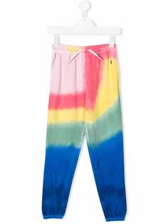 Ralph Lauren Kids спортивные брюки с принтом тай-дай