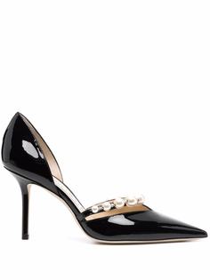 Jimmy Choo туфли Aurelie 85 с искусственным жемчугом