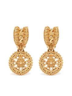 Christian Dior позолоченные серьги-подвески 1990-х годов