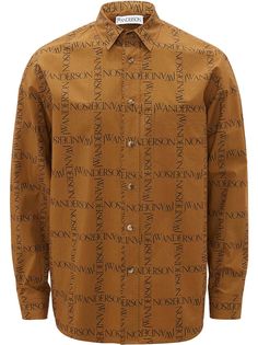 JW Anderson рубашка в клетку с логотипом