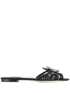 Dolce & Gabbana декорированные шлепанцы