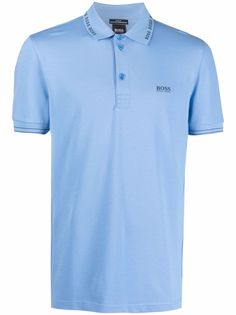BOSS рубашка поло с логотипом