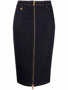 Versace джинсовая юбка на молнии
