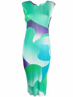 Pleats Please Issey Miyake плиссированное платье Flower Yawn