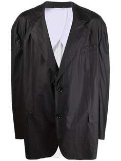 Raf Simons однобортный пиджак с широкими плечами