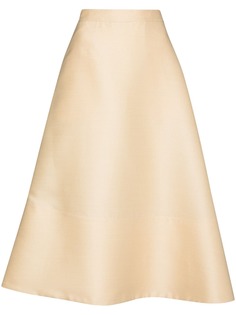 Jil Sander юбка миди А-силуэта асимметричного кроя