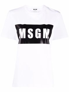 MSGM футболка с логотипом