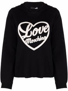 Love Moschino худи с вышитым логотипом