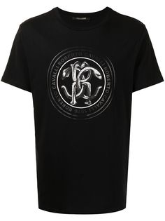 Roberto Cavalli футболка с принтом Mirror Snake
