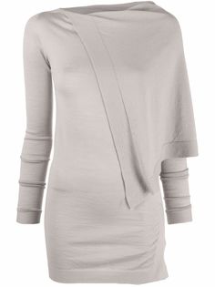 Rick Owens трикотажный топ асимметричного кроя