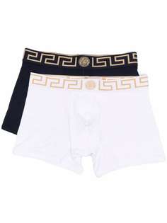 Versace комплект из двух боксеров с узором Greca