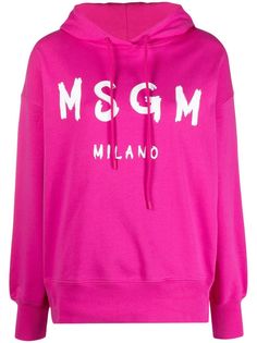 MSGM худи с кулиской и логотипом