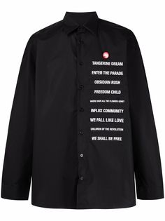 Raf Simons рубашка с длинными рукавами