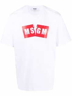 MSGM футболка с логотипом