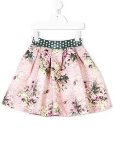 Monnalisa floral print skirt