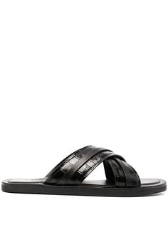 Malone Souliers сандалии Gabriel с тиснением под крокодила