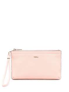 Furla Babylon leather clutch bag