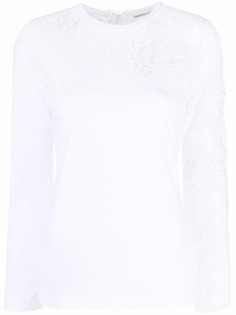 Ermanno Scervino топ с кружевной вышивкой