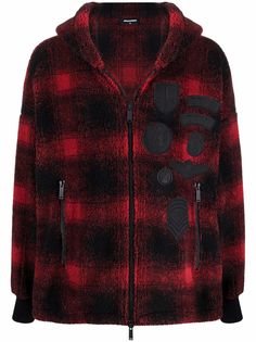Dsquared2 флисовая куртка с капюшоном