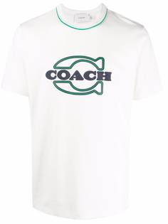 Coach футболка с логотипом