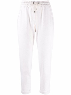 Brunello Cucinelli укороченные спортивные брюки с кулиской