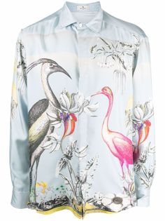 Etro рубашка с принтом
