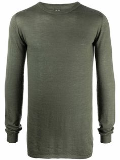 Rick Owens узкий джемпер тонкой вязки