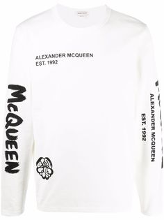 Alexander McQueen футболка с принтом Skull