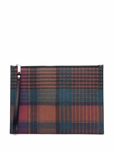 Etro чехол для iPad в клетку тартан