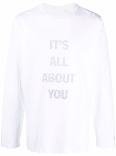 Helmut Lang топ Its About You с длинными рукавами