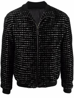 Giorgio Armani куртка с воротником-воронкой и эффектом металлик