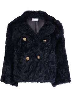 RED Valentino двубортная шуба