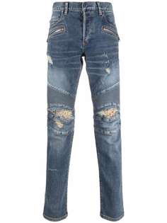 Balmain джинсы с прорезями