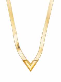 Bottega Veneta V-plaque necklace