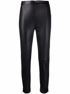Alberta Ferretti skinny leather trousers
