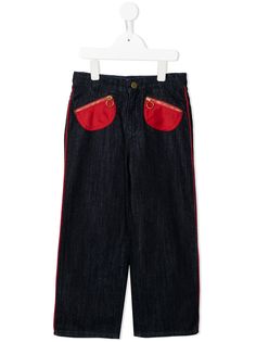 Marni Kids pocket-detail straight-leg jeans