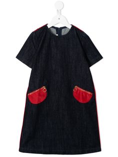 Marni Kids pocket-detail denim dress