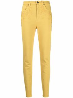 Etro джинсы скинни с вышивкой
