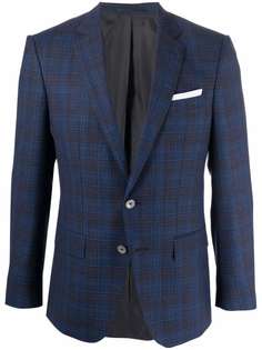 Boss Hugo Boss однобортный пиджак в клетку