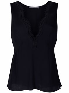Alberta Ferretti топ с кружевом
