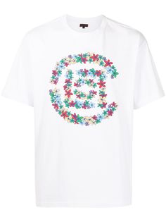 CLOT футболка Flowers с логотипом