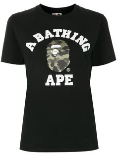 A BATHING APE® футболка с принтом Camo College