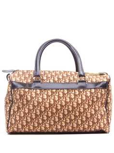 Christian Dior сумка Boston 1990-х годов с узором Trotter