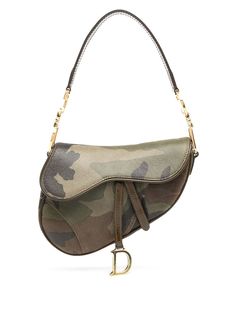 Christian Dior сумка на плечо Saddle pre-owned с камуфляжным принтом