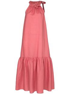 Asceno платье миди Ibiza с вырезом халтер