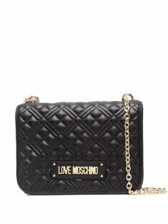 Love Moschino стеганая сумка на плечо с логотипом