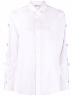 RED Valentino поплиновая рубашка с бантами