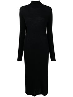 MM6 Maison Margiela платье миди с высоким воротником